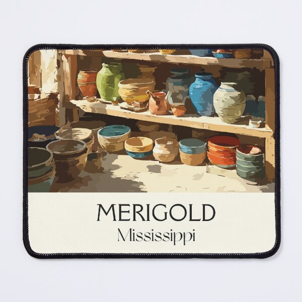 Item preview, Merigold Mississippi Pottery | Artisan Crafts Art Print designed and sold by TuncGK.