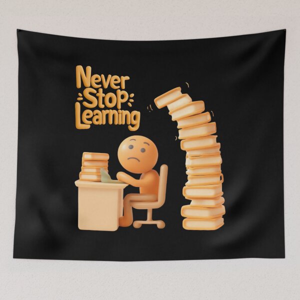 Item preview, Never Stop Learning: Study Grind designed and sold by Khadigadesings.