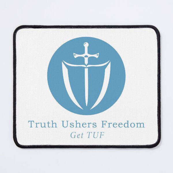 Item preview, Truth Ushers Freedom sword and full shield (blue circle transparent) designed and sold by PAXsword.