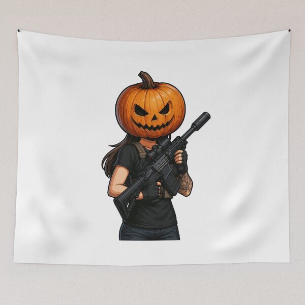 Item preview, Tactical Halloween Jack-o-lantern  designed and sold by RAWLIFEGRAPHIC.