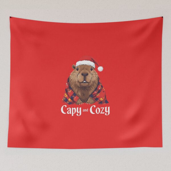 Item preview, Capy and Cozy – Chill Chrismas Capybara Relaxing Design designed and sold by Two bro's shop.