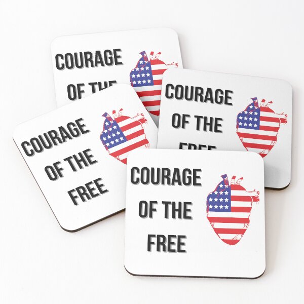 Aperçu de l'œuvre "American courage  Patriotic Heart Design" créée et vendue par USAHeartShop.