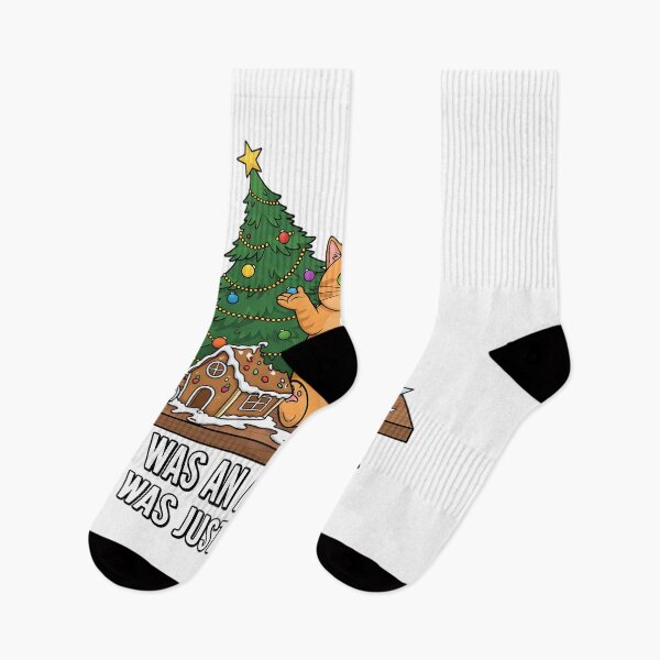 Item preview, Meme del gato del caos navideño accidental designed and sold by Silent Watch Threads..