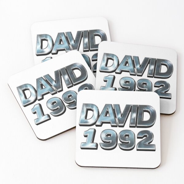 Item preview, David 1992 — Chrome 3D Name Design designed and sold by AlexLineArt.