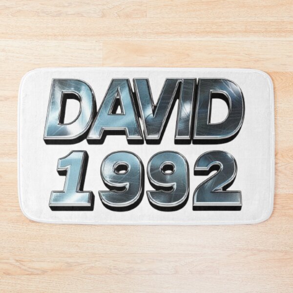 Item preview, David 1992 — Chrome 3D Name Design designed and sold by AlexLineArt.