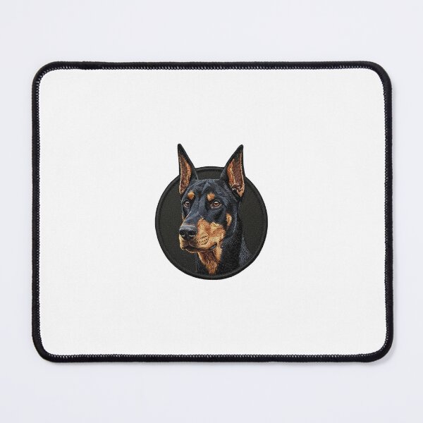 Item preview, Loyal Guardian: Embroidered Doberman Portrait designed and sold by DreamPrint Collective.