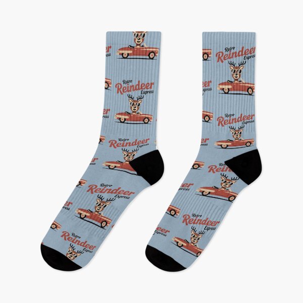Item preview, Retro Reindeer Express - Vintage Retro Cchristmas designed and sold by WikaKowalczyk.
