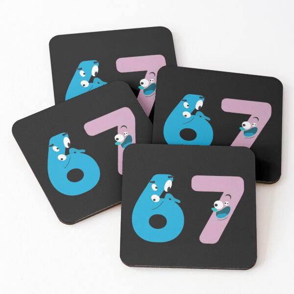 Item preview, 6 and 7  Fun 67– Chaotic Number Duo designed and sold by Design_Your_Day.