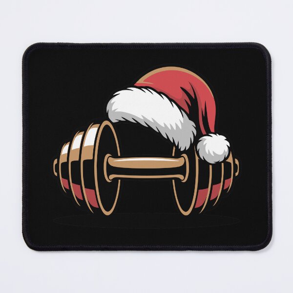 Item preview, Christmas Barbell with Santa Hat designed and sold by jkrphoto.