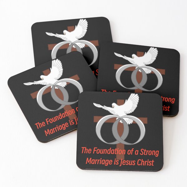 Item preview, Copy of A Strong Marriage is Built on Christ (Silver Rings) (Black Edition) designed and sold by Dkdesign41.