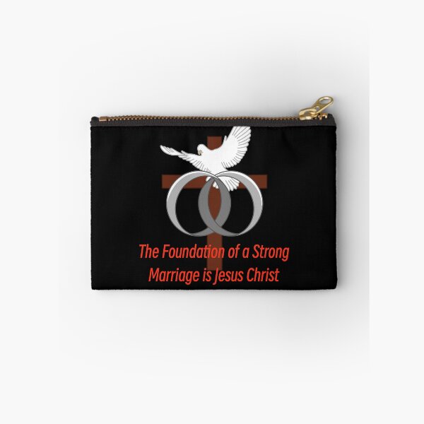 Item preview, Copy of A Strong Marriage is Built on Christ (Silver Rings) (Black Edition) designed and sold by Dkdesign41.