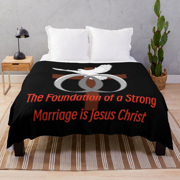 Item preview, Copy of A Strong Marriage is Built on Christ (Silver Rings) (Black Edition) designed and sold by Dkdesign41.
