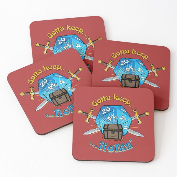 Item preview, Gotta Keep Rollin' 20 Sided Die designed and sold by Graphic Content Studio.