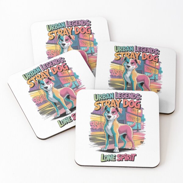 Item preview, Urban Legends: Stray Dog – Lone Spirit | Colorful Street Art Dog Design designed and sold by StreetTiger_.
