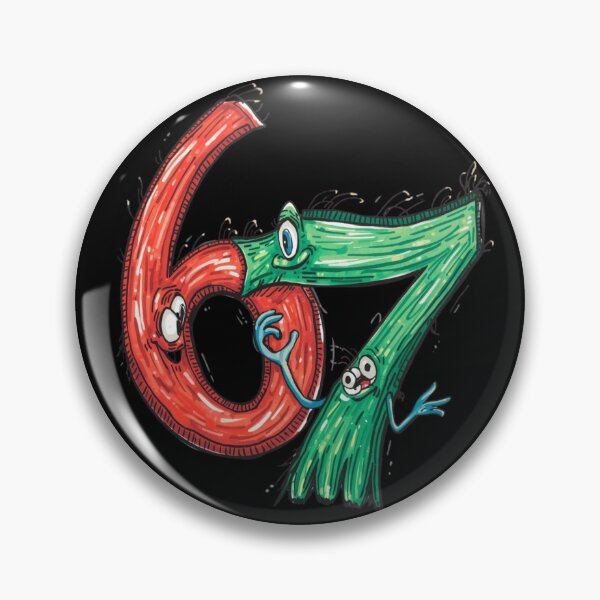 Item preview, 6 and 7 Fun 67– Chaotic Number Duo designed and sold by Design_Your_Day.