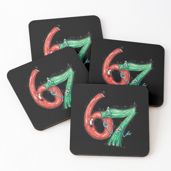 Item preview, 6 and 7 Fun 67– Chaotic Number Duo designed and sold by Design_Your_Day.