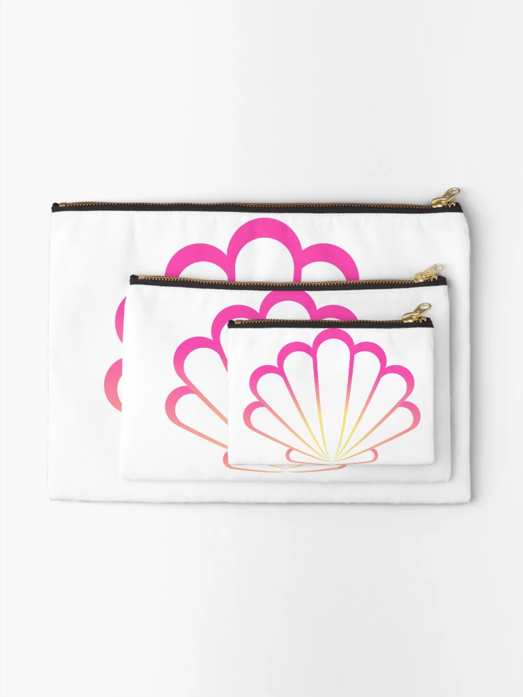 Thumbnail 2 of 4, Zipper Pouch, Pink Seashell designed and sold by Risa-C.