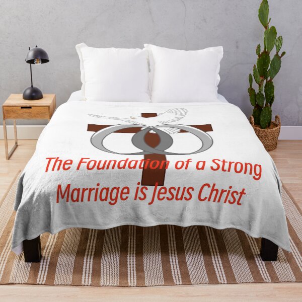 Item preview, A Strong Marriage is Built on Christ (Silver Rings) (White Edition) designed and sold by Dkdesign41.