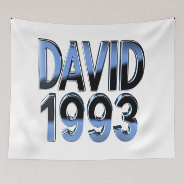 Item preview, David 1993 — Chrome 3D Name Design designed and sold by AlexLineArt.