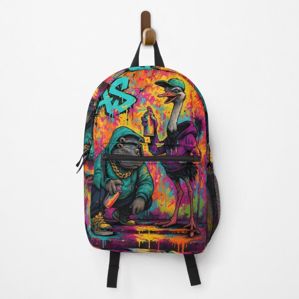 Item preview, Graffiti Duo – Hippo & Ostrich Street Art Sprayers designed and sold by Pixel-Up.