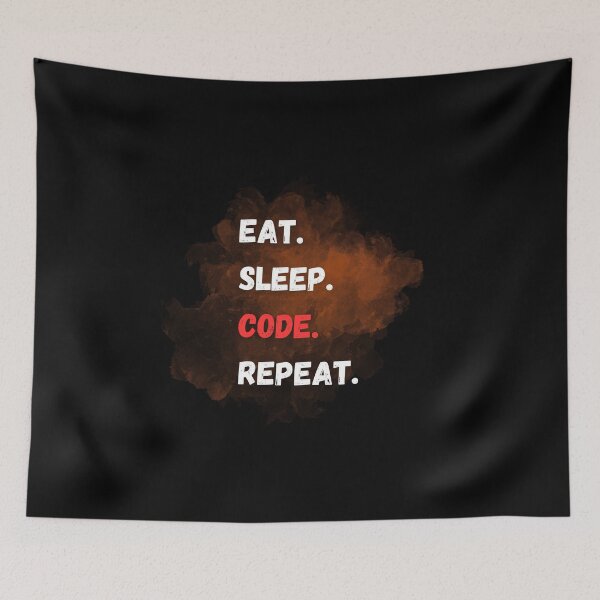 Item preview, Eat Sleep Code Repeat designed and sold by WolfidiusWear.