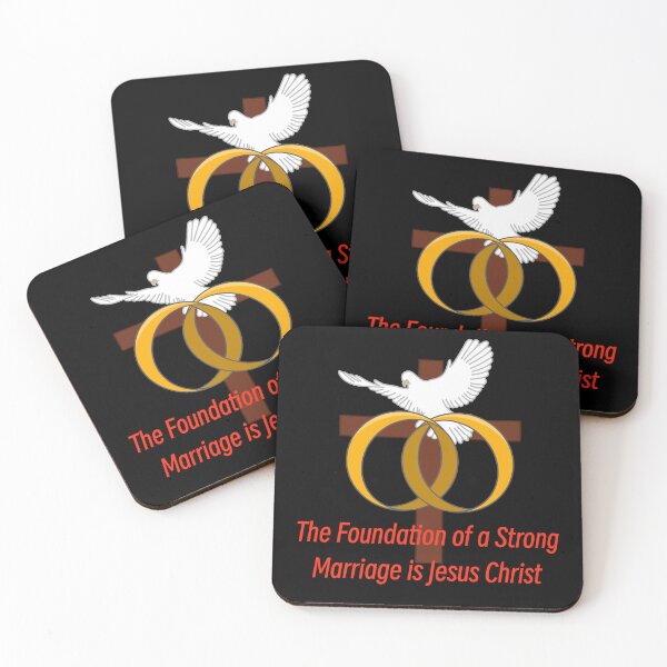 Item preview, A Strong Marriage is Built on Jesus (Gold Rings) (Black Edition) designed and sold by Dkdesign41.
