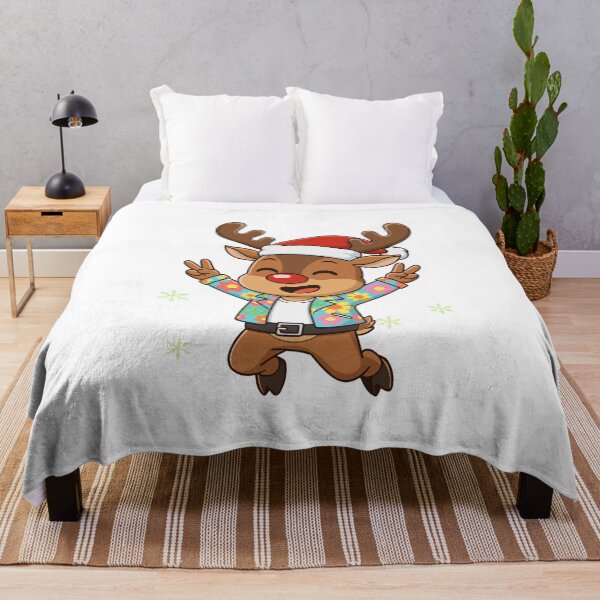 Item preview, Joyful Christmas Reindeer with Tropical Shirt designed and sold by RGShirtWorks.