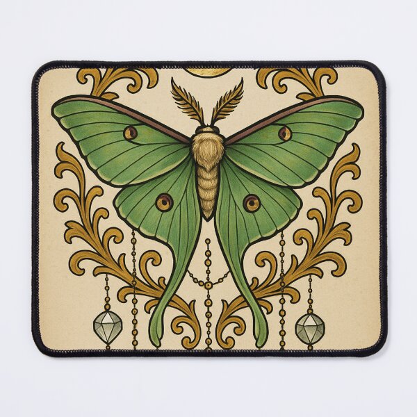 Item preview, Native Pollinator Luna Moth Pollinators Retro Moth Vintage Garden designed and sold by Wild Blood Designs.
