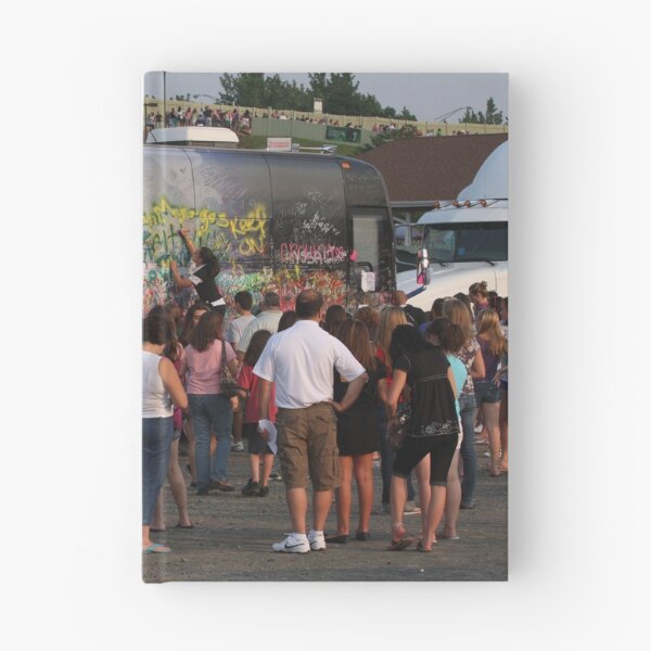 Item preview, Concert Fans Signing The Jonas Brothers Tour Bus - Photograph designed and sold by ConcertImages.