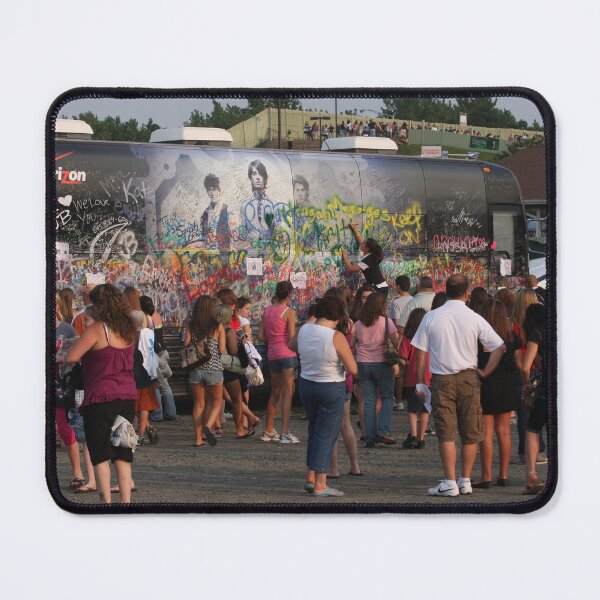 Item preview, Concert Fans Signing The Jonas Brothers Tour Bus - Photograph designed and sold by ConcertImages.