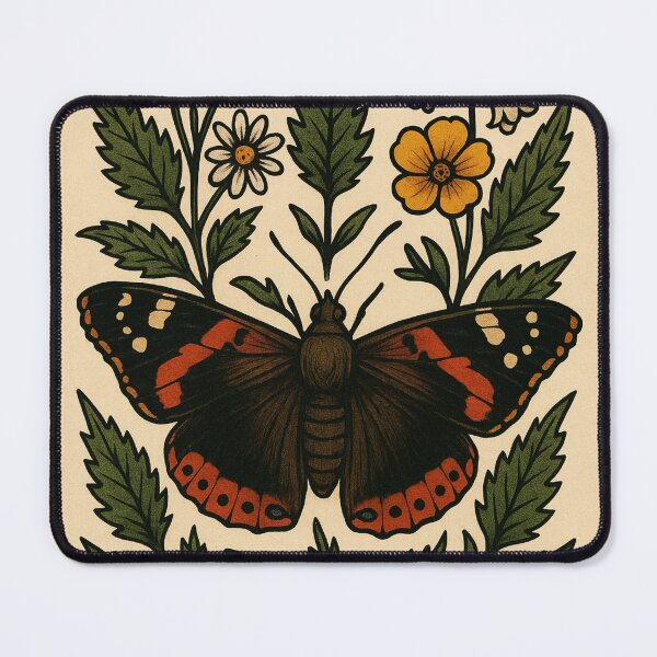 Item preview, Native Pollinator Moth Pollinators Retro Moth Vintage Garden designed and sold by Wild Blood Designs.