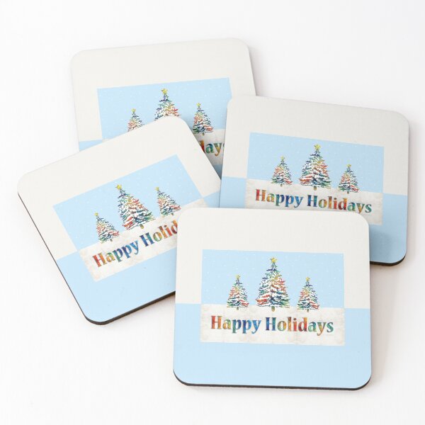 Item preview, Happy Holidays Christmas Trees designed and sold by Sharon Cummings Art.