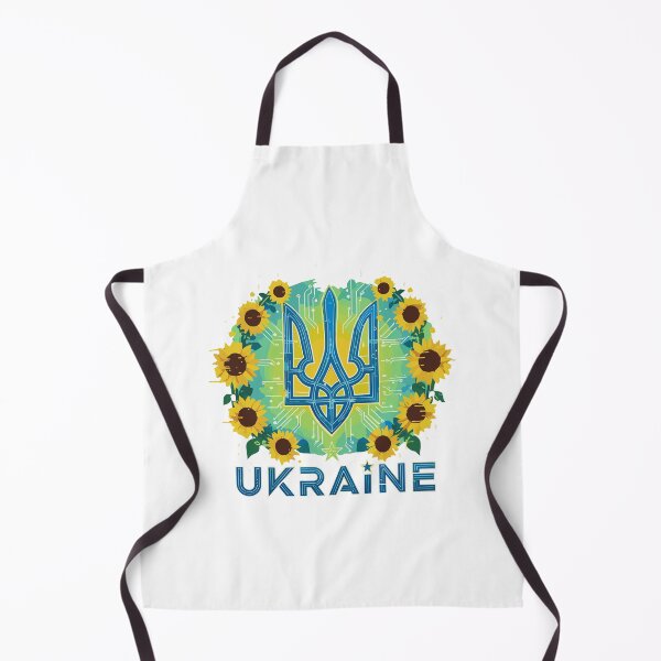 Item preview, Ukraine Trident, Sunflowers & Digital Circuitry designed and sold by RGShirtWorks.