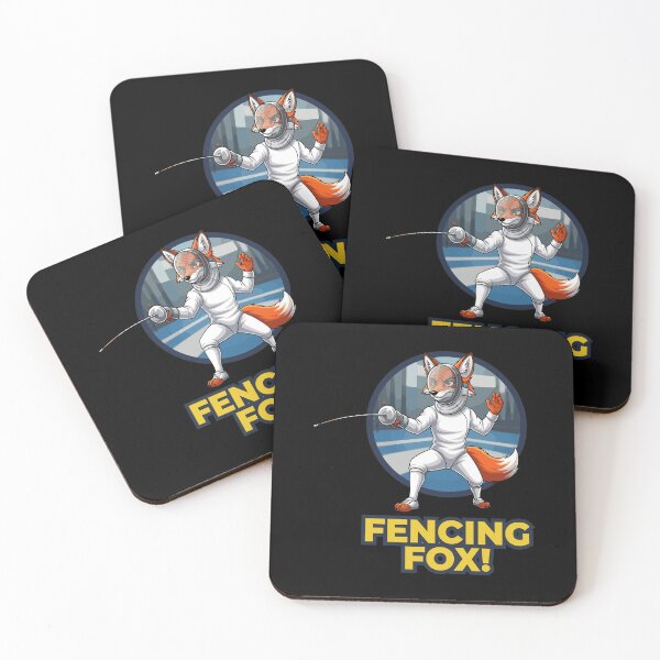 Item preview, Fencing Fox Cartoon Character with Epee designed and sold by RGShirtWorks.