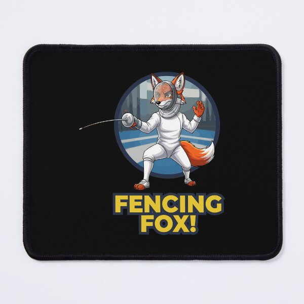 Item preview, Fencing Fox Cartoon Character with Epee designed and sold by RGShirtWorks.