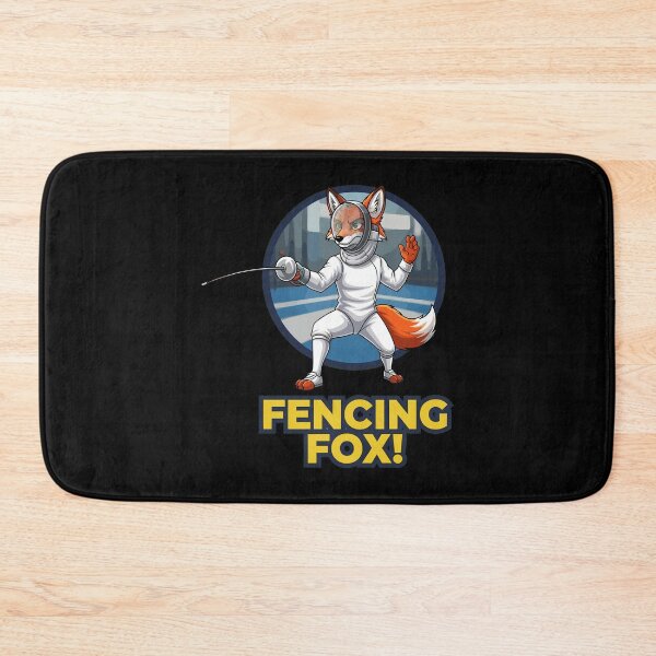 Item preview, Fencing Fox Cartoon Character with Epee designed and sold by RGShirtWorks.