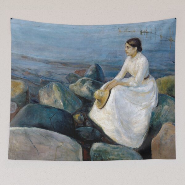 Item preview, Summer night, Inger on the beach | Edvard Munch designed and sold by Oliveirallan.