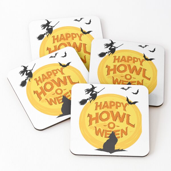 Item preview, Happy Halloween Full Moon and Wolf. designed and sold by Dinasshop.