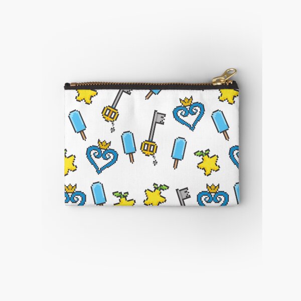 Item preview, 8-Bit Kingdom Hearts Pattern – Pixel Heart, Keyblade, Paopu Fruit & Sea Salt Ice Cream designed and sold by Beezy-Kneez.