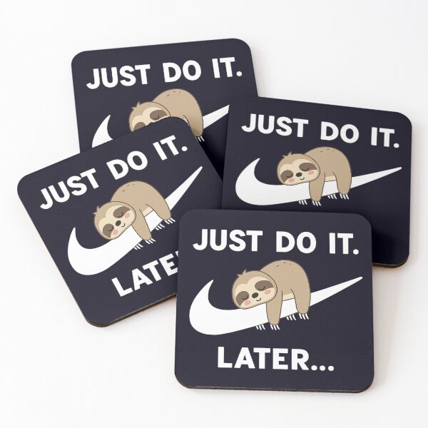 Item preview, Just Do It Later – Funny Lazy Sloth Sleeping Design designed and sold by Trendy Art.