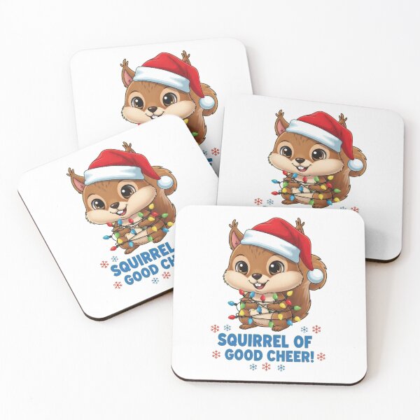 Item preview, Holiday Squirrel of Good Cheer with Lights designed and sold by RGShirtWorks.