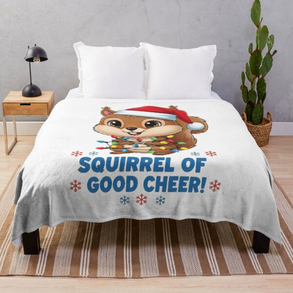 Item preview, Holiday Squirrel of Good Cheer with Lights designed and sold by RGShirtWorks.