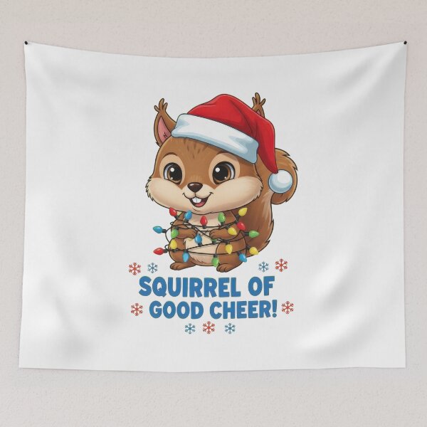 Item preview, Holiday Squirrel of Good Cheer with Lights designed and sold by RGShirtWorks.
