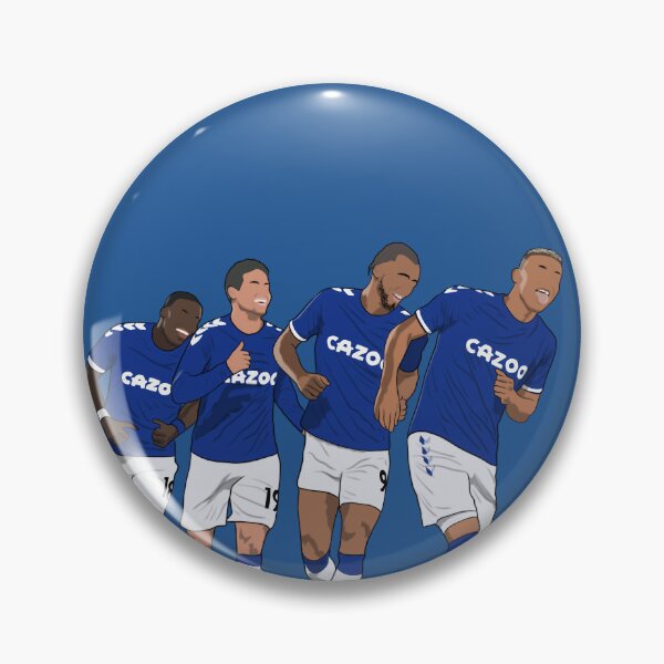 Item preview, Everton Goal Celebration Richarlison Calvert Lewin Rodriguez Nkounkou designed and sold by PiscesVibes.