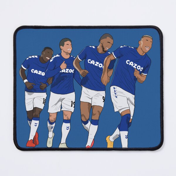 Item preview, Everton Goal Celebration Richarlison Calvert Lewin Rodriguez Nkounkou designed and sold by PiscesVibes.