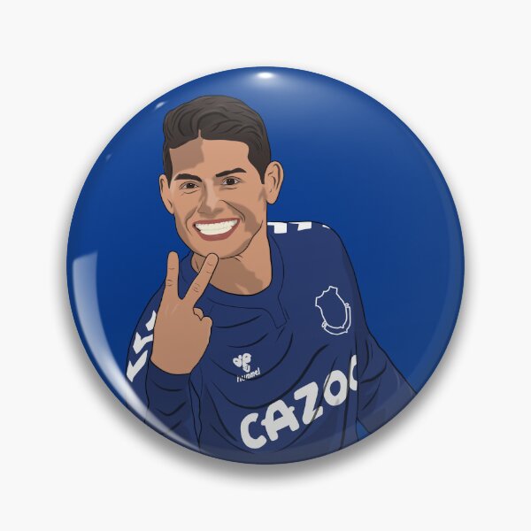 Item preview, Everton James Rodriguez Goal Celebration 2 fingers up  designed and sold by PiscesVibes.