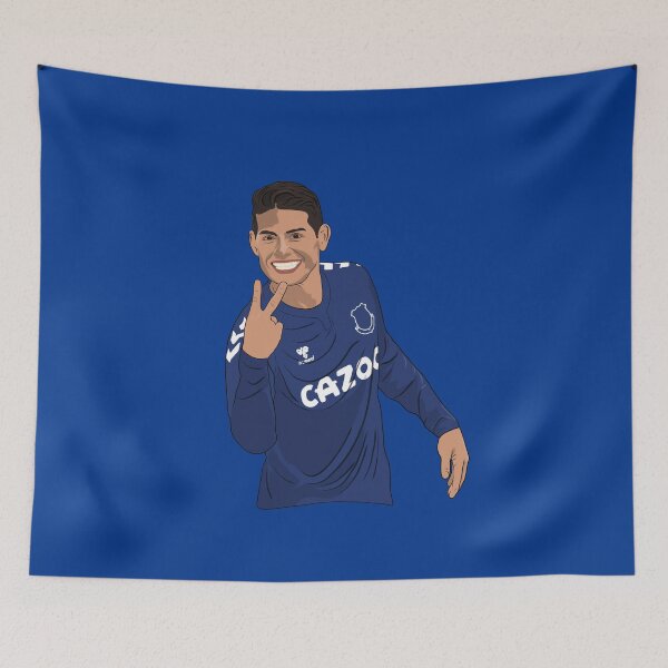 Item preview, Everton James Rodriguez Goal Celebration 2 fingers up  designed and sold by PiscesVibes.