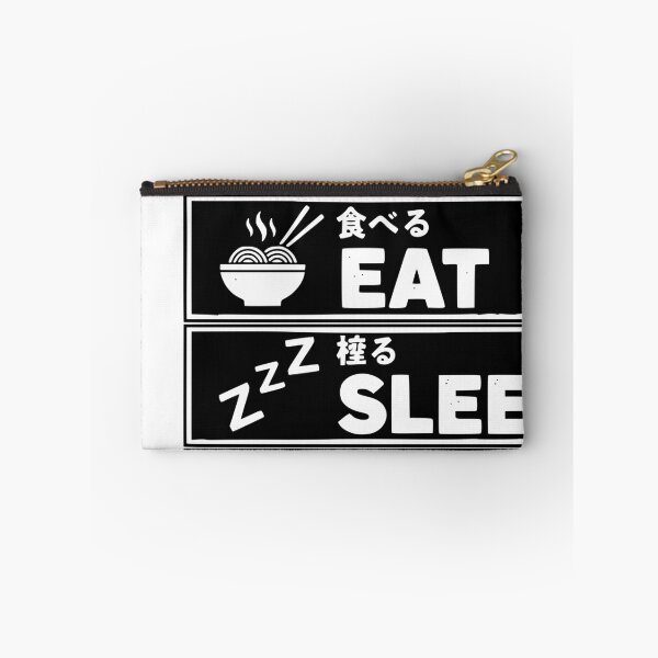 Item preview, EAT SLEEP PIZZA REPEAT – Funny Japanese Icon Typography T-Shirt Design | Food Lover Gift designed and sold by Corgi & co Shop.