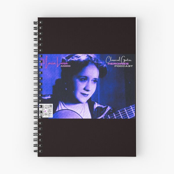 Item preview, Maria Luisa Anido, Tremelo in Blue designed and sold by Classical Guitar Heroines.