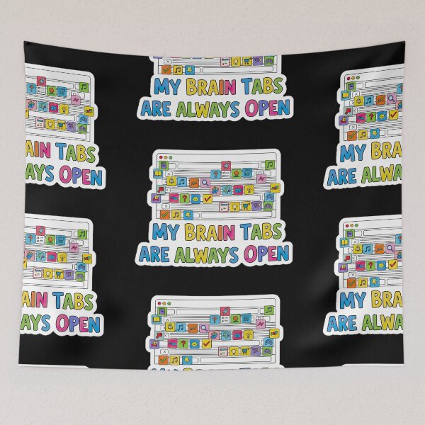 Item preview, NeuroSpicy - Brain tabs always open (II) designed and sold by nature. electrified..